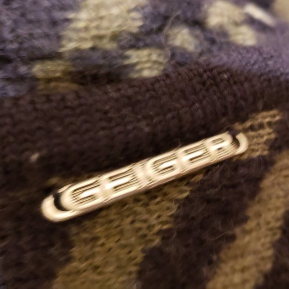 Authentic Geiger Sweater/Jacket, Blue, Tan, White & olive, 50 - Picture 4 of 12